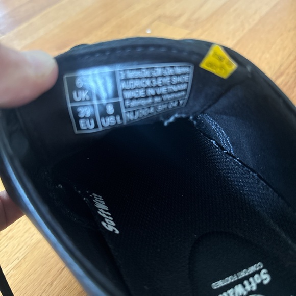 Dr Martens Black Leather Boots - Picture 2 of 5